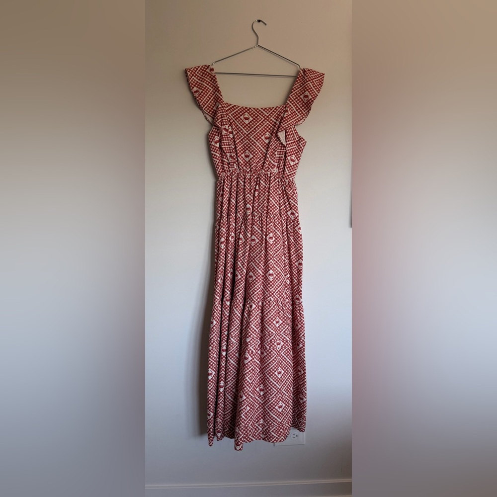 Crab hand painted Print Women’s linen Summer Dress